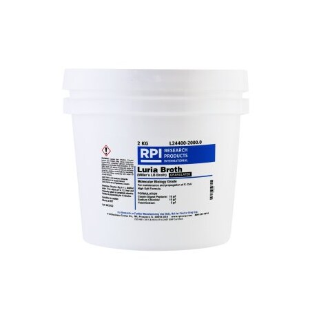 Rpi Miller's LB Broth, Granulated, 2 KG L24400-2000.0
